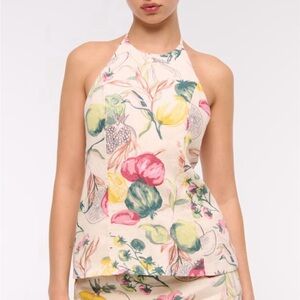 Abercrombie & Fitch NWT Linen Garden Halter and Matching Skort